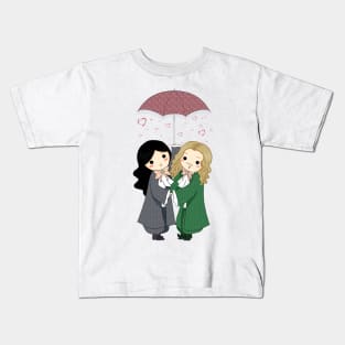 MonChevy - Rain of Hearts Kids T-Shirt